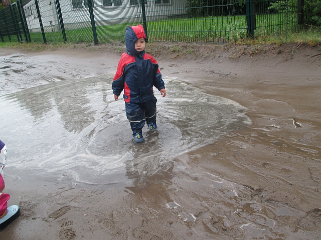 Krippenkinder sind wetterfest