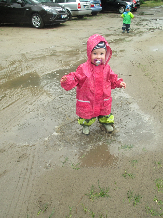 Krippenkinder sind wetterfest